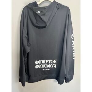 Ariat Compton Cowboys Black XXL Hoodie Grunge Western Y2K Street Goth Equestrian